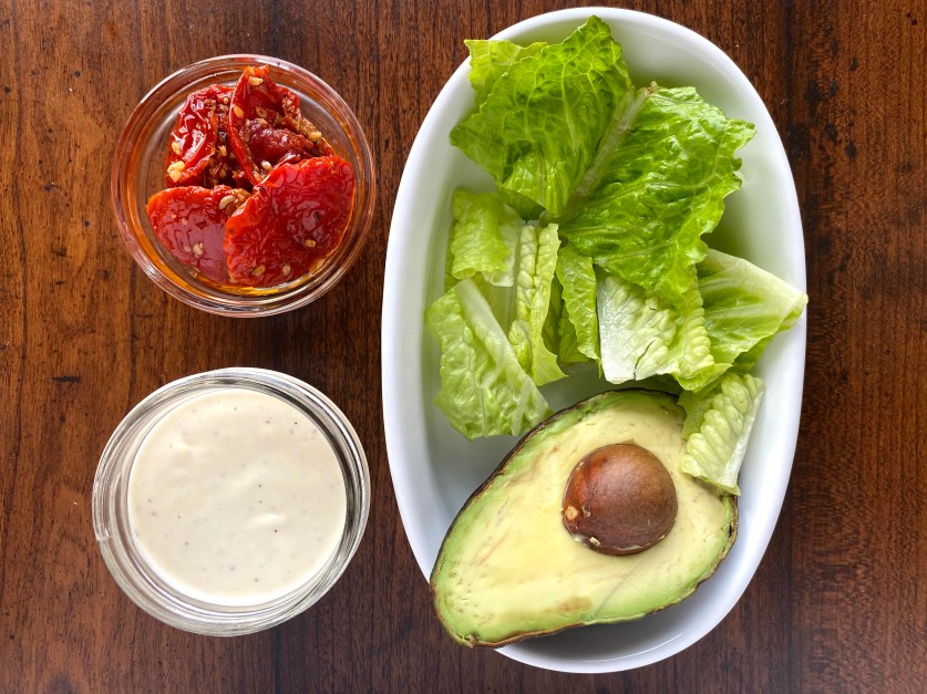 Lettuce, Avocado, Tomatoes