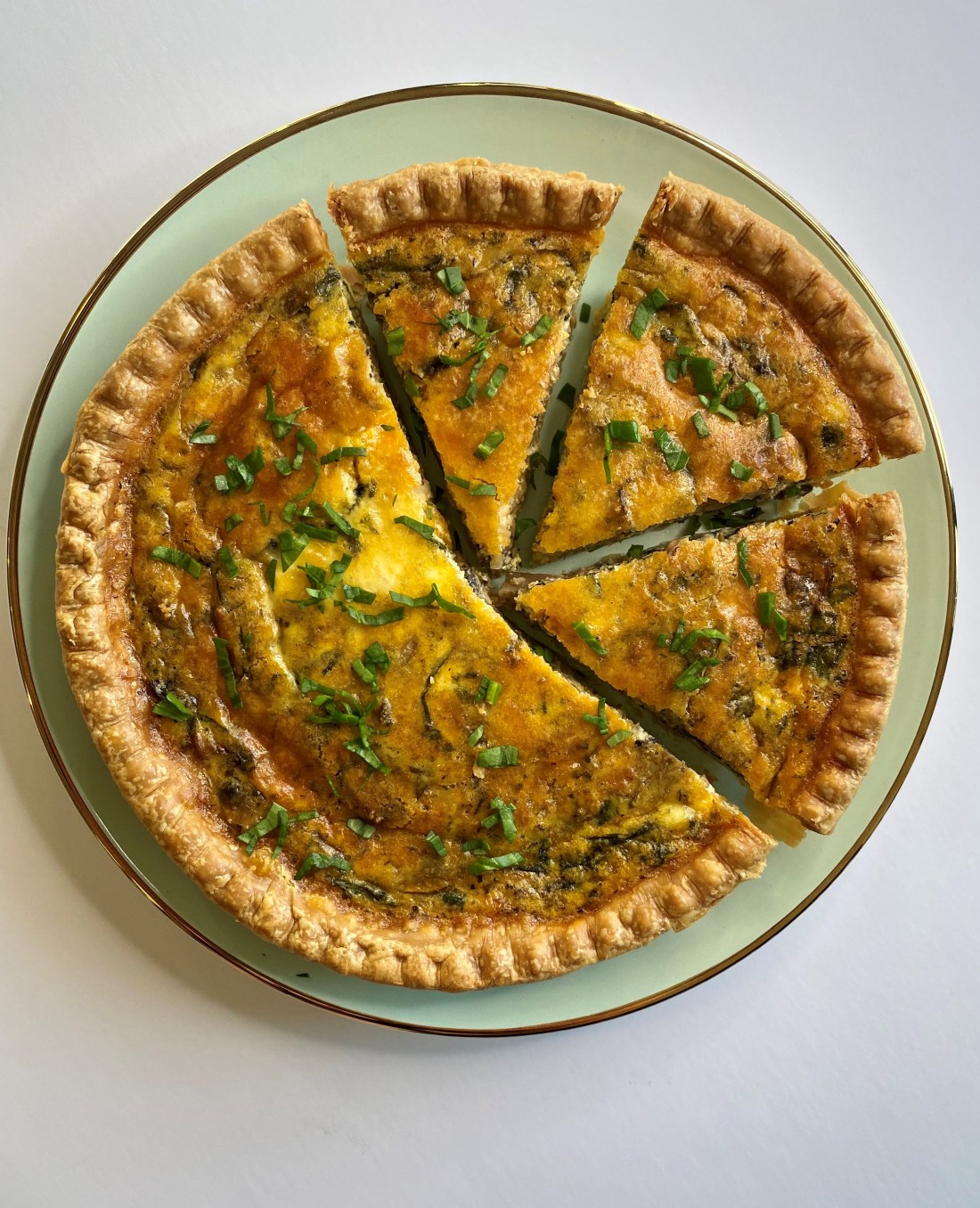 Spinach & Mushroom Quiche